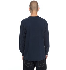 dcshoes, Men's Star Long Sleeve Tee, DARK INDIGO (byj0) STAR LS ADYZT04149