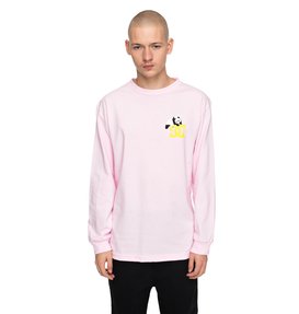 dcshoes, Men's DCxENJOI Long Sleeve Tee, SALMON SNOW (mgc0) DCXENJOI LS TEE ADYZT04191