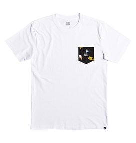 dcshoes, Men's DCxENJOI Pocket Tee, SNOW WHITE (wbb0) DCXENJOI POCKET TEE ADYZT04192