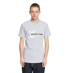 dcshoes, Men's Laced Break Tee, GREY HEATHER (knfh) LACED BREAK SS ADYZT04251