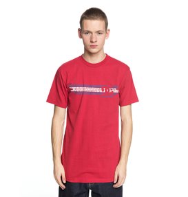 dcshoes, Men's Knockout Tee, TANGO RED (rrh0) KNOCKOUT SS ADYZT04316