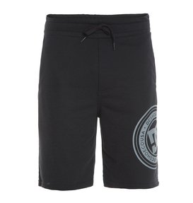 dcshoes, Bermuda Masculina Moletom DC Shoes, BLACK* (blk) DC BERMUDA ELASTICO DC CIRCLE BR60041041