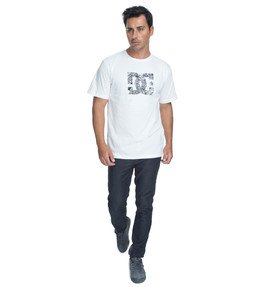 dcshoes, Camiseta Masculina Manga Curta Estampa Frontal DC Shoes, SNOW WHITE* (snw) DC CAM BAS DARBOTZ TEE BR61114206