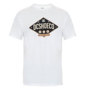 dcshoes, Camiseta Masculina Manga Curta Estampa Frontal DC Shoes, SNOW WHITE (sno) DC CAM BAS CRAFTED BR61114238