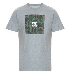 dcshoes, Camiseta Masculina Manga Curta Estampa Frontal DC Shoes, HEATHER GRAY* (htr) DC CAM BAS SQUARE BOXING BR61114241