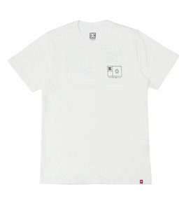 dcshoes, Camiseta Juvenil Estampa Frontal DC Shoes, SNOW WHITE* (sno) DC CAM BAS JUV FLAG LINES TALL FIT BR68112022