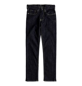 dcshoes, Kid's Worker Indigo Rinse Slim Slim Fit Jeans, INDIGO RINSE (btkw) Worker Indigo Rinse Slim - Slim Fit Jeans EDBDP03036