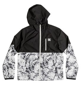 dcshoes, Boy's 8-16 Dagup Block Water-Resistant Windbreaker, LILY WHITE STORM PRINT (wcq1) Dagup Block - Water-Resistant Windbreaker EDBJK03019