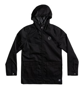 dcshoes, Kid's Exford Hooded Water Resistant Jacket, BLACK (kvj0) Exford - Hooded Water-Resistant Jacket EDBJK03024