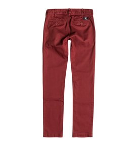 dcshoes, Worker Slim Fit - Pantalon, SYRAH (rzd0) Worker Slim Fit - Chinos EDBNP03005