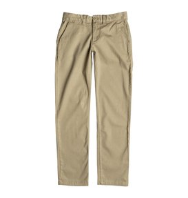 dcshoes, Kid's Worker Straight Chinos, KHAKI (tky0) WORKER STRAIGHT PANT BY EDBNP03006