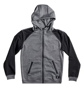 dcshoes, Wentley - Sudadera de forro polar con capucha y cremallera, CHARCOAL HEATHER (kteh) Wentley - Zip-Up Polar Hoodie EDBPF03008