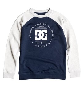dcshoes, Rebuilt Crew Raglan - Sweatshirt, LIGHT HEATHER GREY (seyh) Rebuilt Crew Raglan - Sweatshirt EDBSF03057