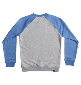 dcshoes, Boy's 8-16 Rebuilt Sweatshirt, CAMPANULA/ GREY HEATHER (xbbs) Rebuilt - Sweatshirt EDBSF03057