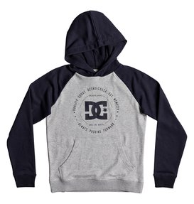 dcshoes, Boy's 8-16 Rebuilt Hoodie, DARK INDIGO/ HEATHER GREY (xbbs) Rebuilt - Hoodie EDBSF03079