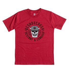 dcshoes, Boy's 8-16 Static Tee, CHILI PEPPER (rrd0) Static - T-Shirt EDBZT03166