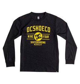 dcshoes, Boy's 8-16 Recover Long Sleeve Tee, BLACK (kvj0) Recover - Long Sleeve T-Shirt EDBZT03178