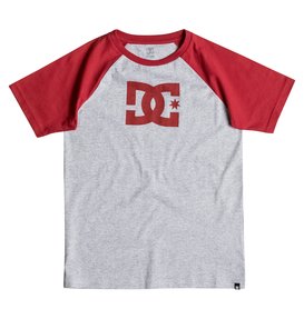 dcshoes, Boy's 8-16 Star Tee, CHILI PEPPER/GREY HEATHER (xrrs) Star - T-Shirt EDBZT03185