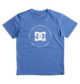 dcshoes, Boy's 8-16 Rebuilt Tee, CAMPANULA/ SNOW WHITE (xbbw) Rebuilt - T-Shirt EDBZT03228