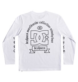 dcshoes, Boy's 8-16 Arise Collective Long Sleeve Tee, SNOW WHITE (wbb0) Arise Collective - Long Sleeve T-Shirt EDBZT03253