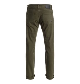 dcshoes, Men's Color Straight Fit Jeans, DARK OLIVE (csn0) Colour - Straight Fit Jeans EDYDP03248