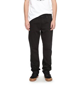 dcshoes, Men's Worker Black Rinse Straight Relaxed Fit Jeans, BLACK RINSE (kvjw) Worker Black Rinse Straight - Relaxed Fit Jeans EDYDP03337