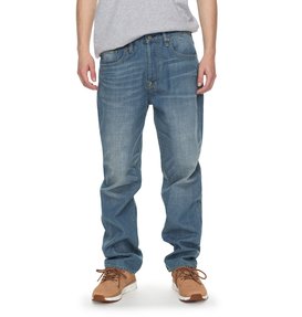 dcshoes, Worker Light Indigo Bleach Relaxed - Jean ample, LIGHT INDIGO BLEACH (bfgw) Worker Light Indigo Bleach Relaxed - Relaxed Fit Jeans EDYDP03342
