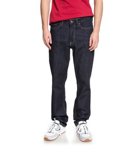 dcshoes, Men's Worker Indigo Rinse Straight Fit Jeans, INDIGO RINSE (btkw) Worker Indigo Rinse - Straight Fit Jeans EDYDP03370