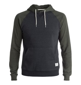 dcshoes, Men's Rebel Raglan Pullover Hoodie, PIRATE BLACK (kte0) Rebel Raglan - Hoodie EDYFT03165