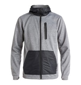 dcshoes, United - Sweat à capuche technique zippé, HEATHER PEWTER (bev0) United - Zip-Up Technical Hoodie EDYFT03228