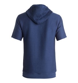 dcshoes, Crawfords Ville - Pull à capuche à manches courtes, SUMMER BLUES (bra0) Crawfords Ville - Short Sleeve Hoodie EDYFT03257