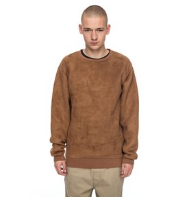 dcshoes, Atchison - Sweatshirt imitation suède, RAW UMBER (cmj0) Atchison - Faux Suede Sweatshirt EDYFT03299