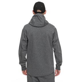 dcshoes, Woodmoor - Sudadera de diseño técnico con capucha y cremallera, CHARCOAL HEATHER (kteh) Woodmoor - Technical Zip-Up Hoodie EDYFT03303