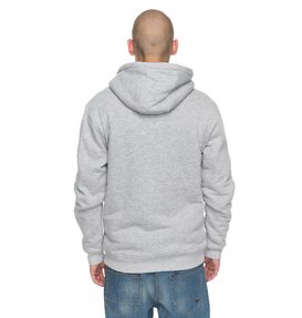 dcshoes, Men's Star Sherpa Zipper Up Hoodie, GREY HEATHER (knfh) Star Sherpa - Zip-Up Hoodie EDYFT03320