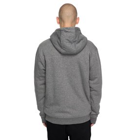dcshoes, Men's Star Sherpa Zipper Up Hoodie, CHARCOAL HEATHER (kteh) Star Sherpa - Zip-Up Hoodie EDYFT03320