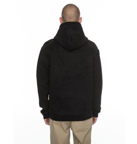 dcshoes, Atchison - Sweat à capuche imitation suède, BLACK (kvj0) Atchison - Faux-suede Hoodie EDYFT03322