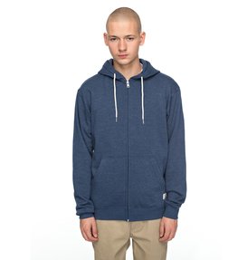 dcshoes, Men's Rebel Zipper Up Hoodie, WASHED INDIGO (bsa0) Rebel - Zip-Up Hoodie EDYFT03332