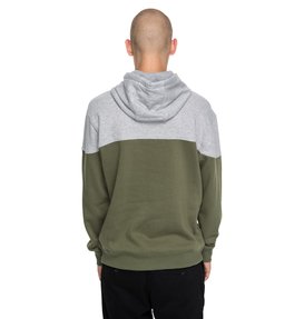 dcshoes, Men's Rebel Blocked Hoodie, VINTAGE GREEN (gzj0) REBEL BLOCKED PH EDYFT03340