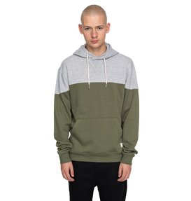 dcshoes, Men's Rebel Blocked Hoodie, VINTAGE GREEN (gzj0) REBEL BLOCKED PH EDYFT03340