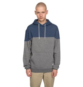 dcshoes, Men's Rebel Blocked Hoodie, CHARCOAL HEATHER (kteh) REBEL BLOCKED PH EDYFT03340