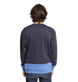 dcshoes, Men's Rebel Block Sweatshirt, DARK INDIGO (byj0) Rebel Block - Sweatshirt EDYFT03345