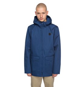 dcshoes, Men's Oxford Water Resistant Field Jacket, WASHED INDIGO (bsa0) Oxford - Water-Resistant Field Jacket EDYJK03127