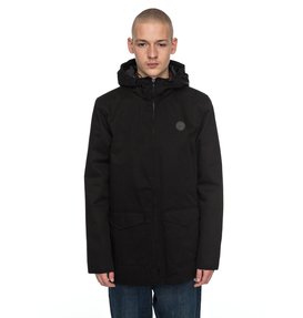 dcshoes, Men's Oxford Water Resistant Field Jacket, BLACK (kvj0) Oxford - Water-Resistant Field Jacket EDYJK03127