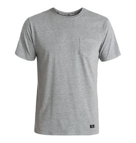 dcshoes, Men's Pocket Tee, HEATHER GREY (knfh) Pocket - T-Shirt EDYKT03163