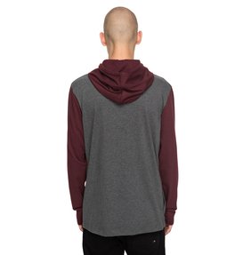 dcshoes, Men's Rellin Long Sleeve Hooded Tee, PORT ROYALE (rsz0) Rellin - Long Sleeve Hooded T-Shirt EDYKT03357