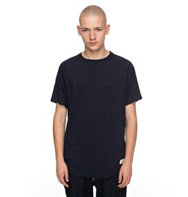 dcshoes, Men's Basic Raglan Pocket Tee, DARK INDIGO (byj0) BASIC POCKET RAGLAN EDYKT03369