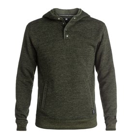 dcshoes, Gisborne - Sweat à capuche à col henley, DARK OLIVE (csn0) Gisborne - Henley Hoodie EDYPF03010