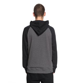 dcshoes, Men's Rebuilt Hoodie, BLACK/ CHARCOAL HEATHER (xkkk) Rebuilt - Hoodie EDYSF03145