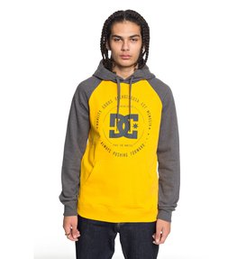 dcshoes, Men's Rebuilt Hoodie, HEATHER CHARCOAL/ OLD GOLD (xkky) Rebuilt - Hoodie EDYSF03145