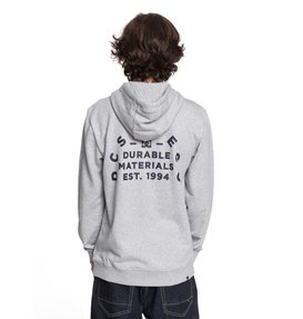 dcshoes, Men's Durable Timer Zip Up Hoodie, GREY HEATHER (knfh) Durable Timer - Zip-Up Hoodie EDYSF03155